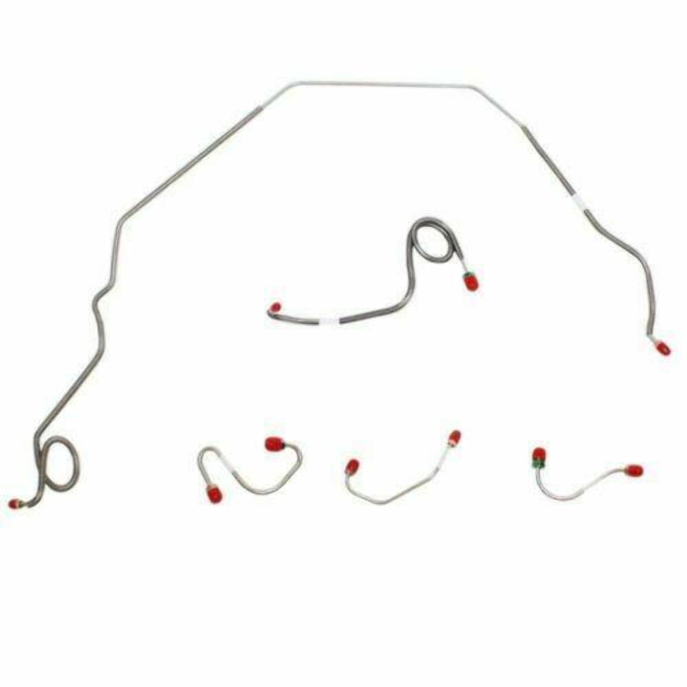 Front Brake Line Kit for 1969 Pontiac Firebird disc brakes stainless steel