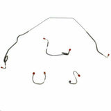Front Brake Line Kit for 1969 Pontiac Firebird drum brakes stainless steel