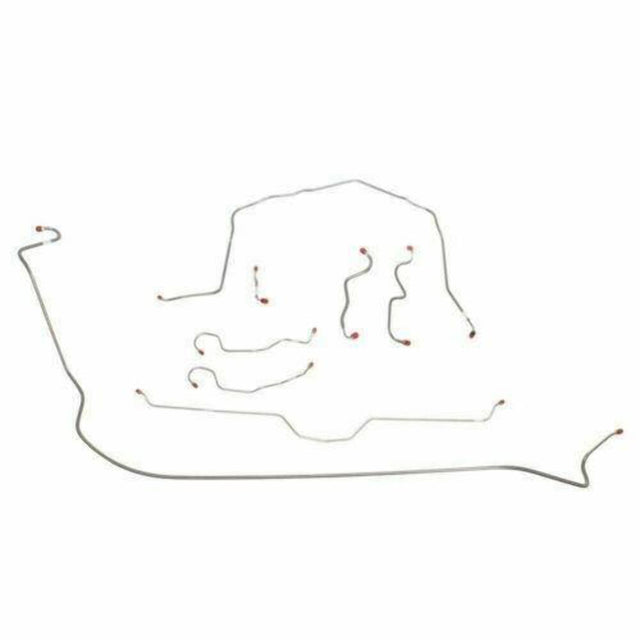 t 1970 - 1973 Chevrolet Corvette Brake Line Kit - VCK7002SS Fine Lines