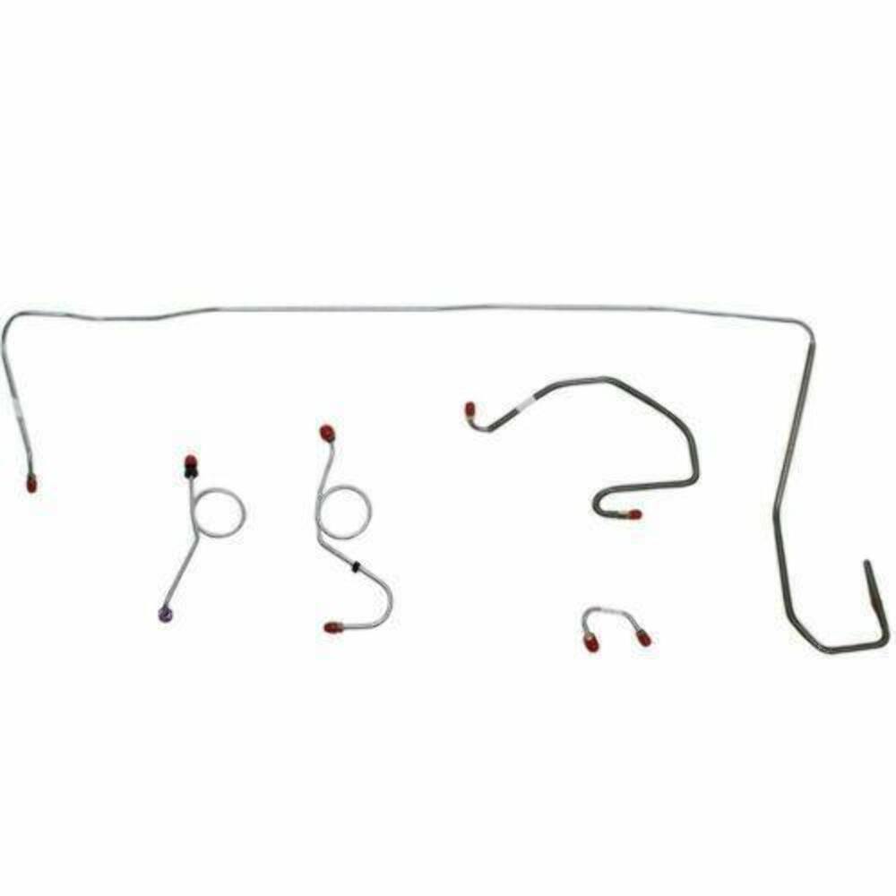 t 1970-71 Dodge Challenger Front Brake Line Kit Manual Disc Brakes - EKT7006OM Fine Lines