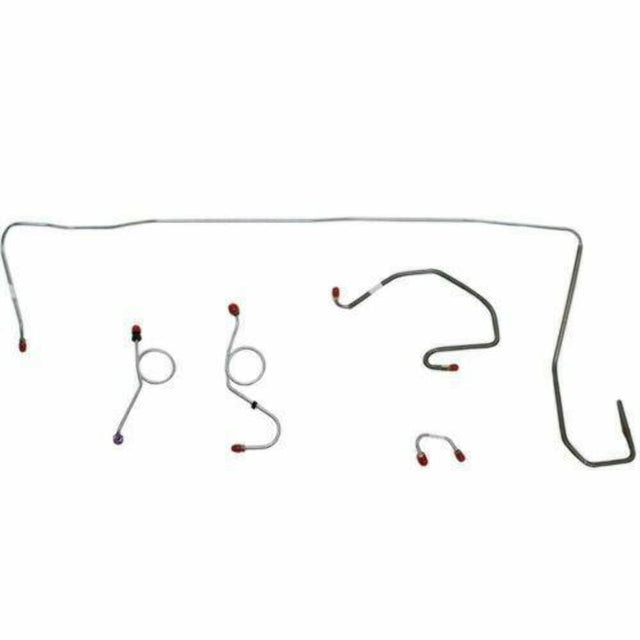 t 1970-71 Dodge Challenger Front Brake Line Kit Manual Disc Brakes - EKT7006OM Fine Lines