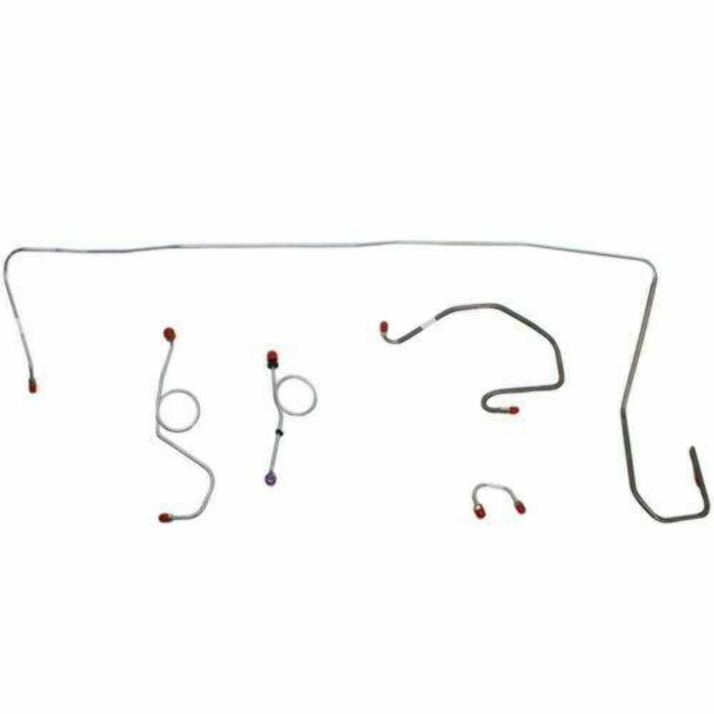 t 1970-71 Dodge Challenger Front Brake Line Kit Manual Disc Brakes - EKT7008OM Fine Lines