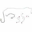 t 1970-71 Dodge Challenger Front Brake Line Kit Power Disc Brakes - EKT7003OM Fine Lines