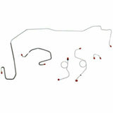 t 1970-71 Dodge Challenger Front Brake Line Kit Power Disc Brakes - EKT7003OM Fine Lines
