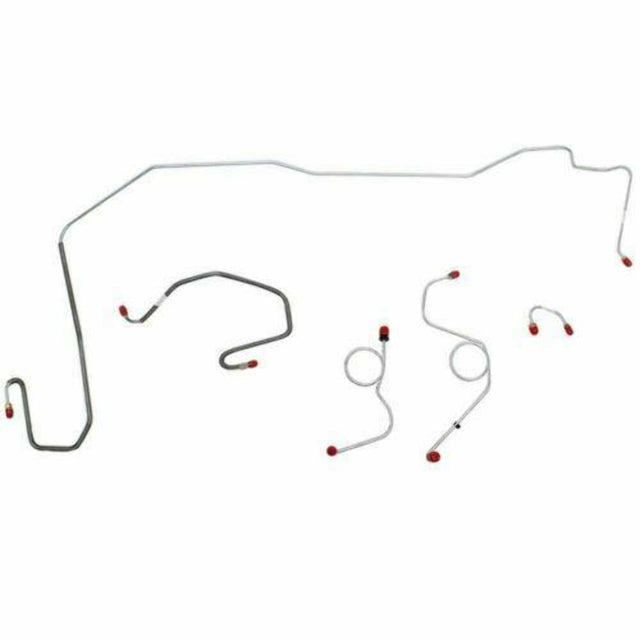 t 1970-71 Dodge Challenger Front Brake Line Kit Power Disc Brakes - EKT7003OM Fine Lines