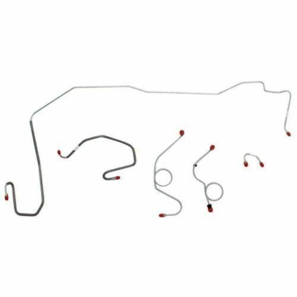 t 1970-71 Dodge Challenger Front Brake Line Kit Power Disc Brakes Steel EKT7004OM Fine Lines
