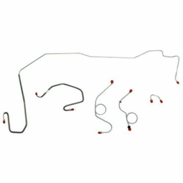 t 1970-71 Dodge Challenger Front Brake Line Kit Power Disc Brakes Steel EKT7004OM Fine Lines