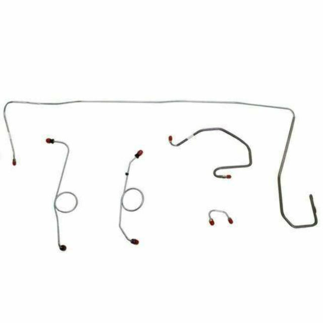 t 1970-71 Dodge Challenger Front Brake Line Kit Power Front Disc Brakes - EKT7007OM Fine Lines