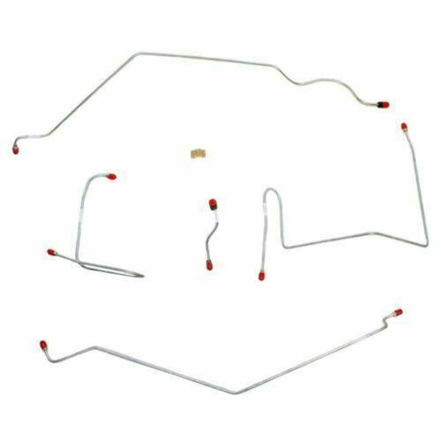 Front Brake Line Kit for 1970-1972 AMC AMX drum brakes stainless steel