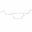 Fuel Line for 1970-1973 Pontiac Firebird stainless steel