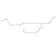 t 1970-73 Pontiac Firebird Fuel Line 2 Piece 5/16 Inch Vapor Fuel Line - FGL7003SS Fine Lines