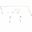 t 1970-74 Dodge Challenger Front Brake Line Kit Conversion Disc Brakes - EKT7011OM Fine Lines