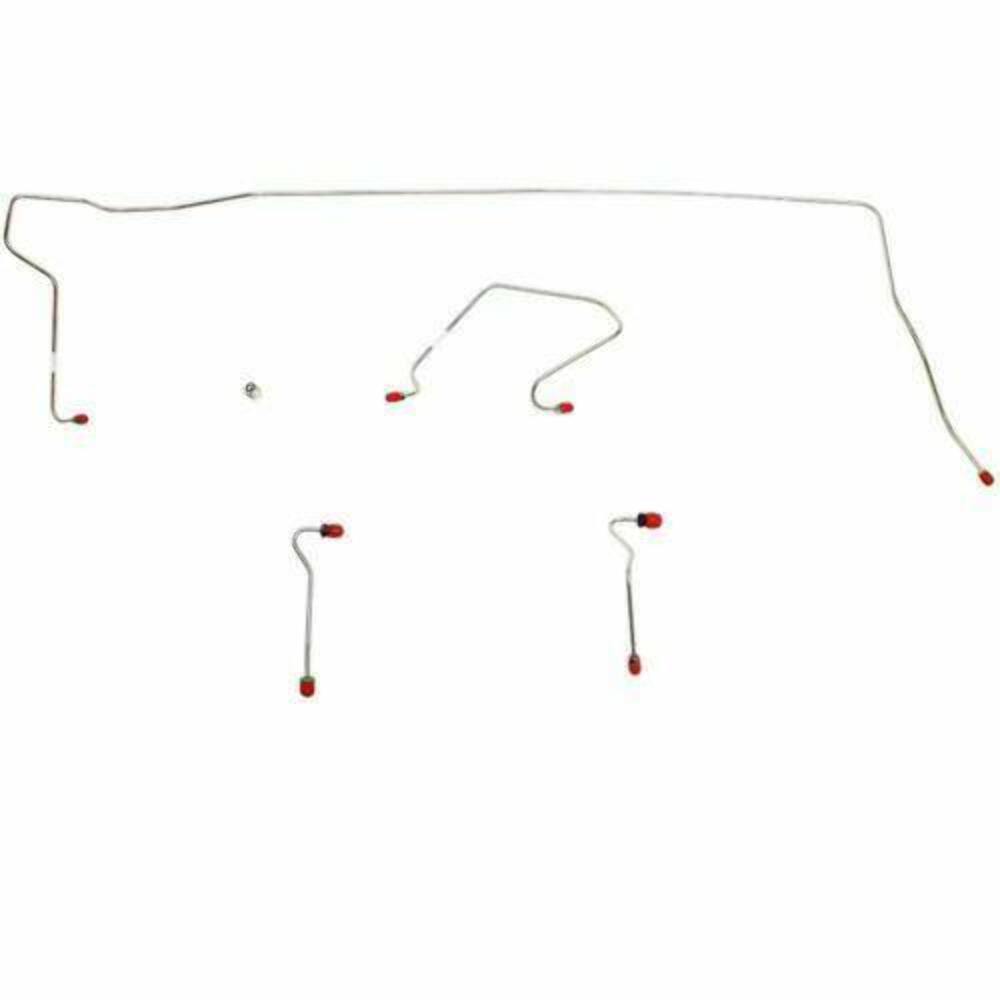 t 1970-74 Dodge Challenger Front Brake Line Kit Conversion Disc Brakes - EKT7011OM Fine Lines