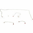 t 1970-74 Dodge Challenger Front Brake Line Kit Conversion Disc Brakes - EKT7012OM Fine Lines