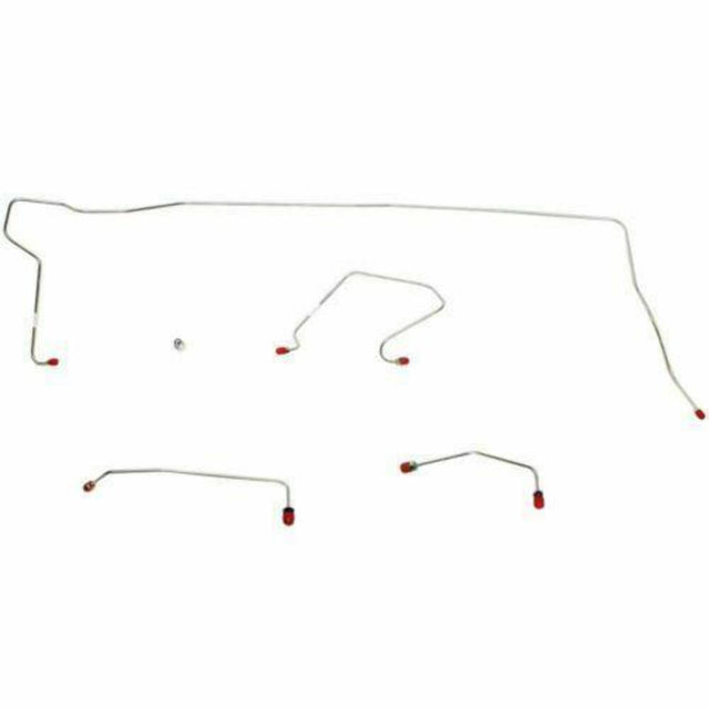 t 1970-74 Dodge Challenger Front Brake Line Kit Conversion Disc Brakes - EKT7012SS Fine Lines