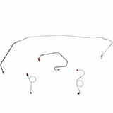 t 1970-74 Dodge Challenger Front Brake Line Kit Disc Brakes Stainless - EKT7013SS Fine Lines