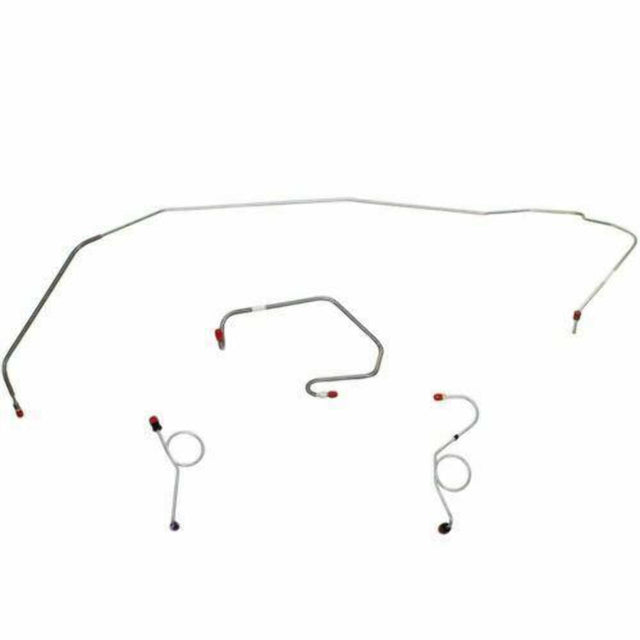t 1970-74 Dodge Challenger Front Brake Line Kit Disc Brakes Stainless - EKT7013SS Fine Lines