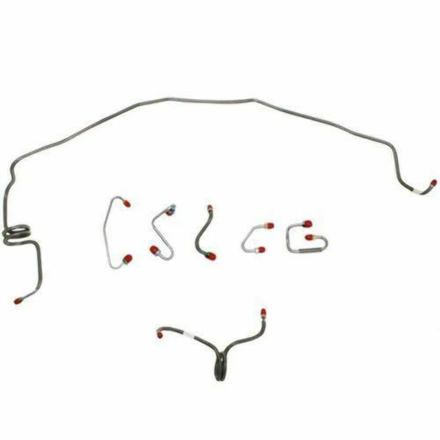 t 1970 Chevrolet Camaro Front Brake Line Kit Power Disc Brakes - FKT7006SS Fine Lines