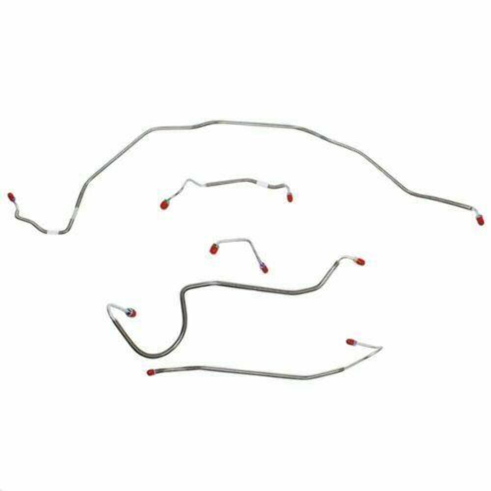 t 1970 Chevrolet Chevelle Front Brake Line Kit Manual Disc Brakes - CKT7004SS Fine Lines
