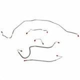 t 1970 Chevrolet Chevelle Front Brake Line Kit Manual Disc Brakes - CKT7004SS Fine Lines
