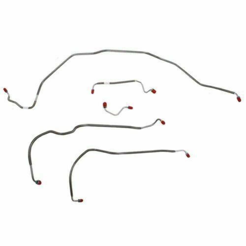 t 1970 Chevrolet Chevelle Front Brake Line Kit Power Disc Brakes - CKT7003SS Fine Lines