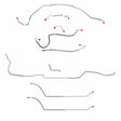 Complete Brake Line Kit for 1970 Chevy Malibu w/ Manual disc brakes stainless steel