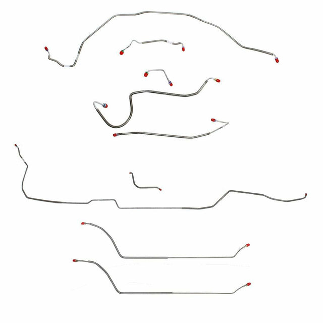 Complete Brake Line Kit for 1970 Chevy Malibu w/ Manual disc brakes stainless steel