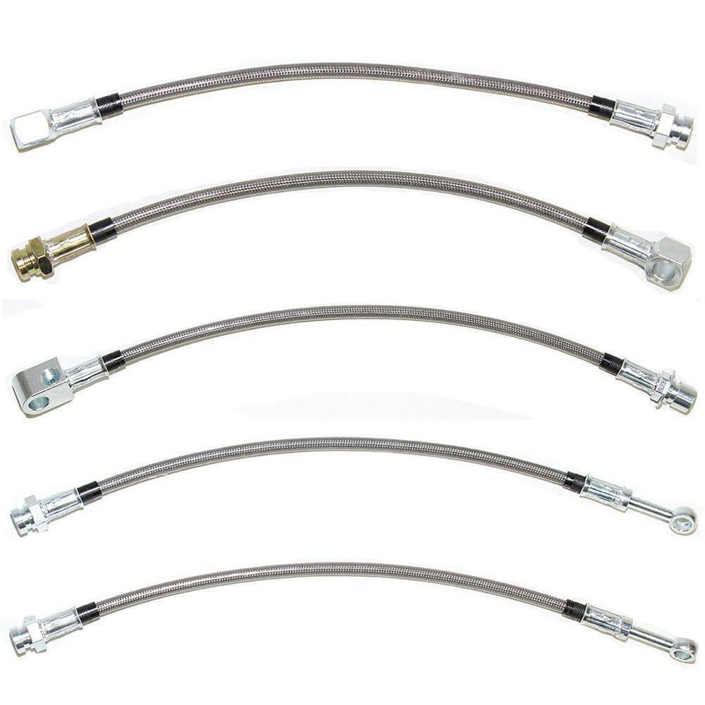 Brake Hose Kit for 1971-1972 Chevy C10 disc brakes stainless steel