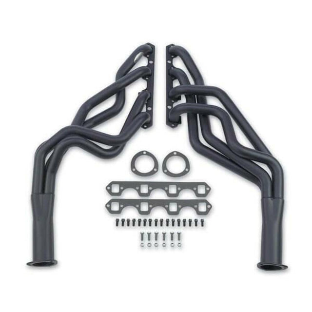 Hooker 1971-1973 Ford Mustang Long Tube Headers Super Competition 6102HKR black ceramic coated long tube automatic transmission