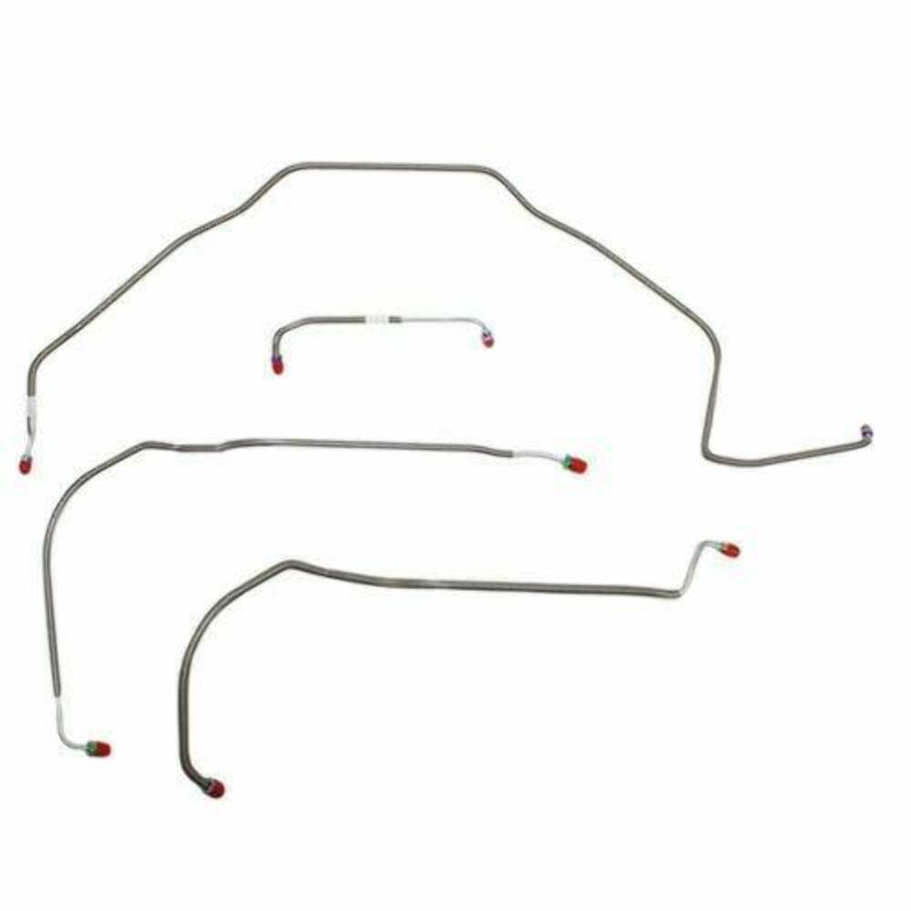 t 1971-72 Chevrolet Chevelle Front Brake Line Kit Power Disc Brakes - CKT7103OM Fine Lines