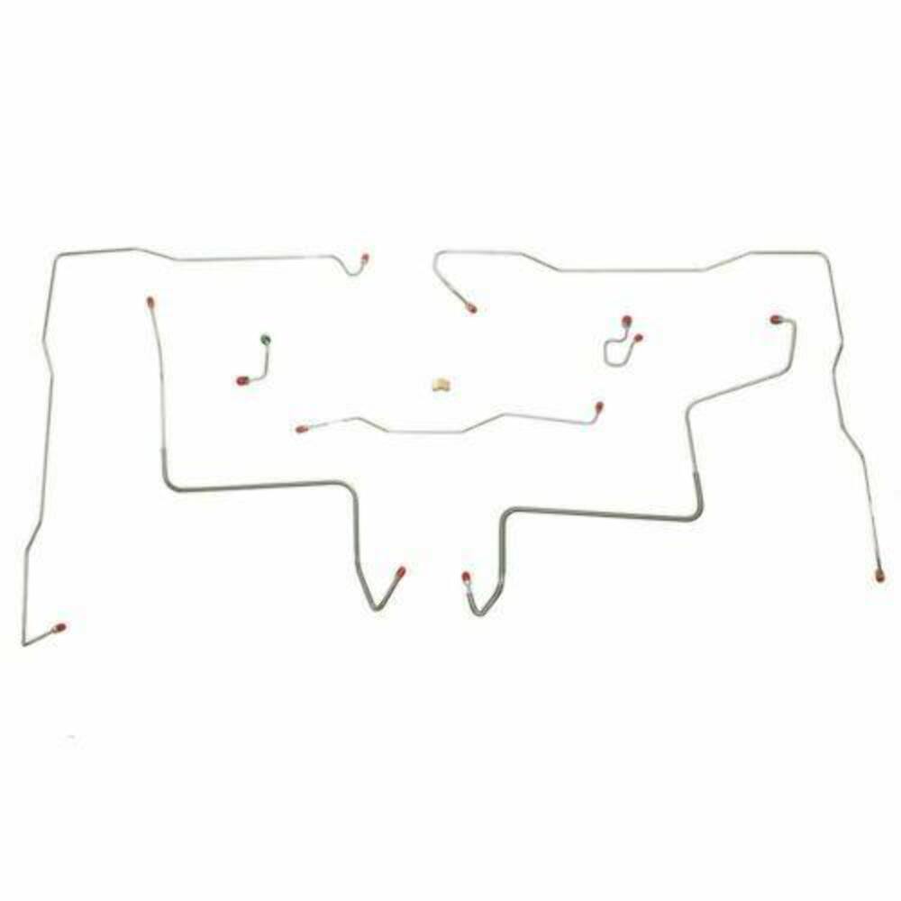 Front Brake Line Kit for 1971-1972 Chevy K10 4WD stainless steel