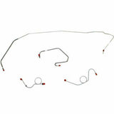t 1971-73 Dodge Challenger Front Brake Line Kit Power Drum Brakes - EKT7102OM Fine Lines