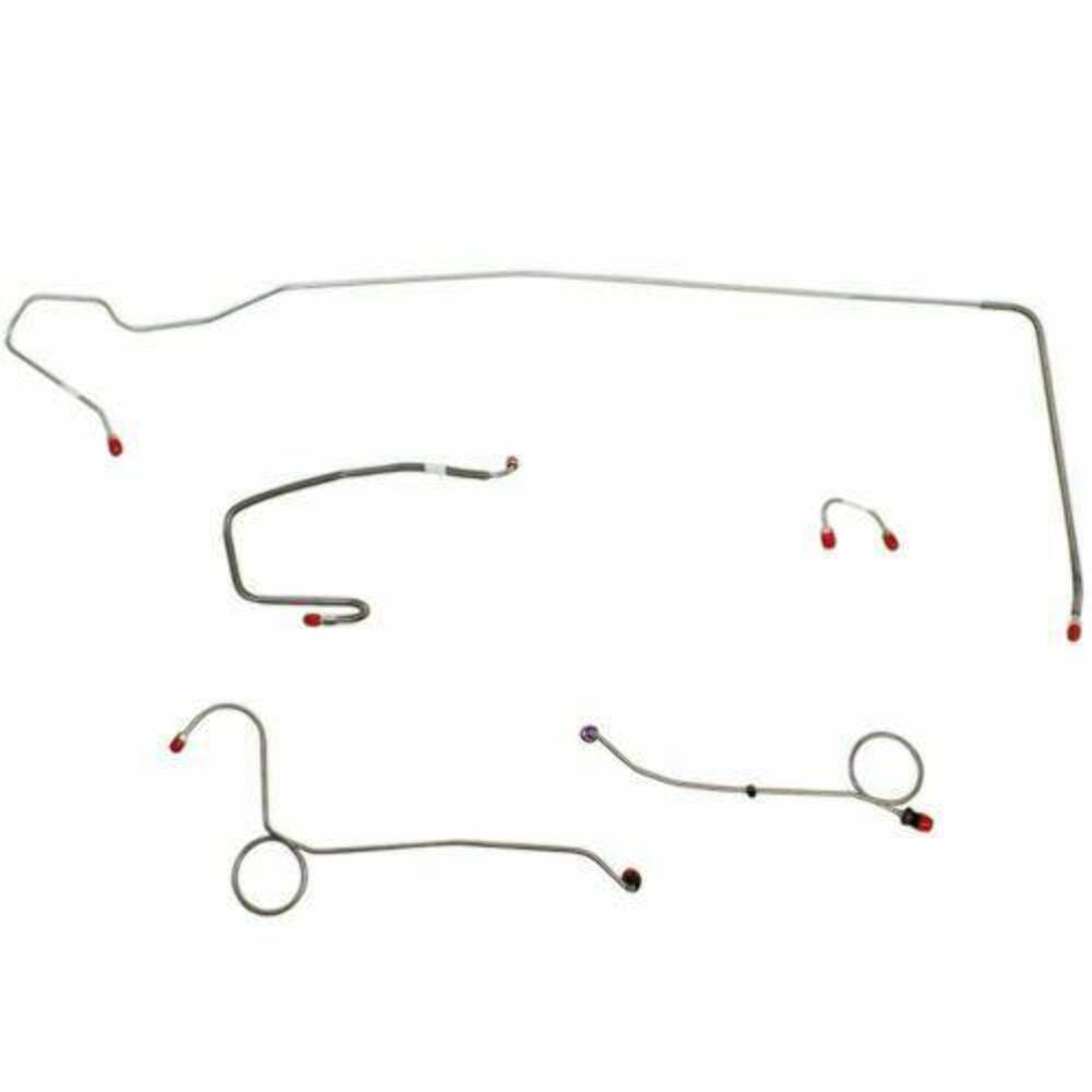 t 1971 Dodge Challenger Front Brake Line Kit Power Disc Brakes EKT7105OM Fine Lines