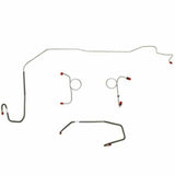 t 1972-73 Dodge Challenger Front Brake Line Kit Manual Disc Brakes - EKT7202OM Fine Lines