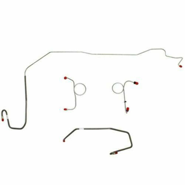 t 1972-73 Dodge Challenger Front Brake Line Kit Manual Disc Brakes - EKT7202OM Fine Lines