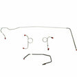 t 1972-73 Dodge Challenger Front Brake Line Kit Manual Disc Brakes - EKT7204SS Fine Lines