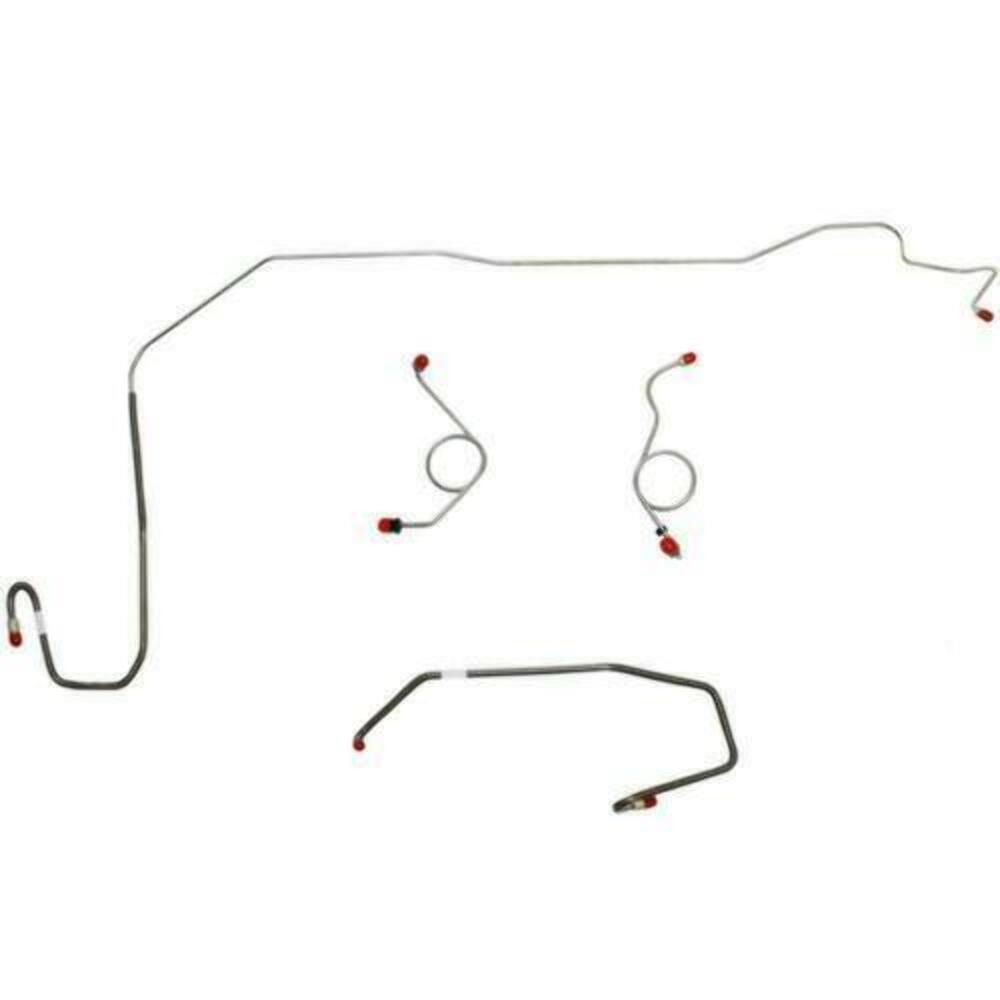 Front Brake Line Kit for 1972-1973 Dodge Challenger disc brakes stainless steel