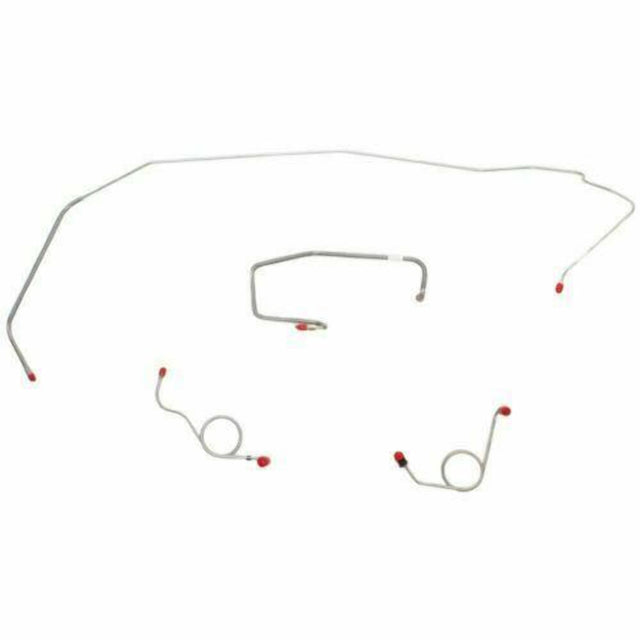 t 1972 Dodge Coronet Front Brake Line Kit Power Drum Brakes Steel - RKT7202OM Fine Lines