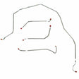 Front Brake Line Kit for 1974-1982 Chevy Corvette stainless steel