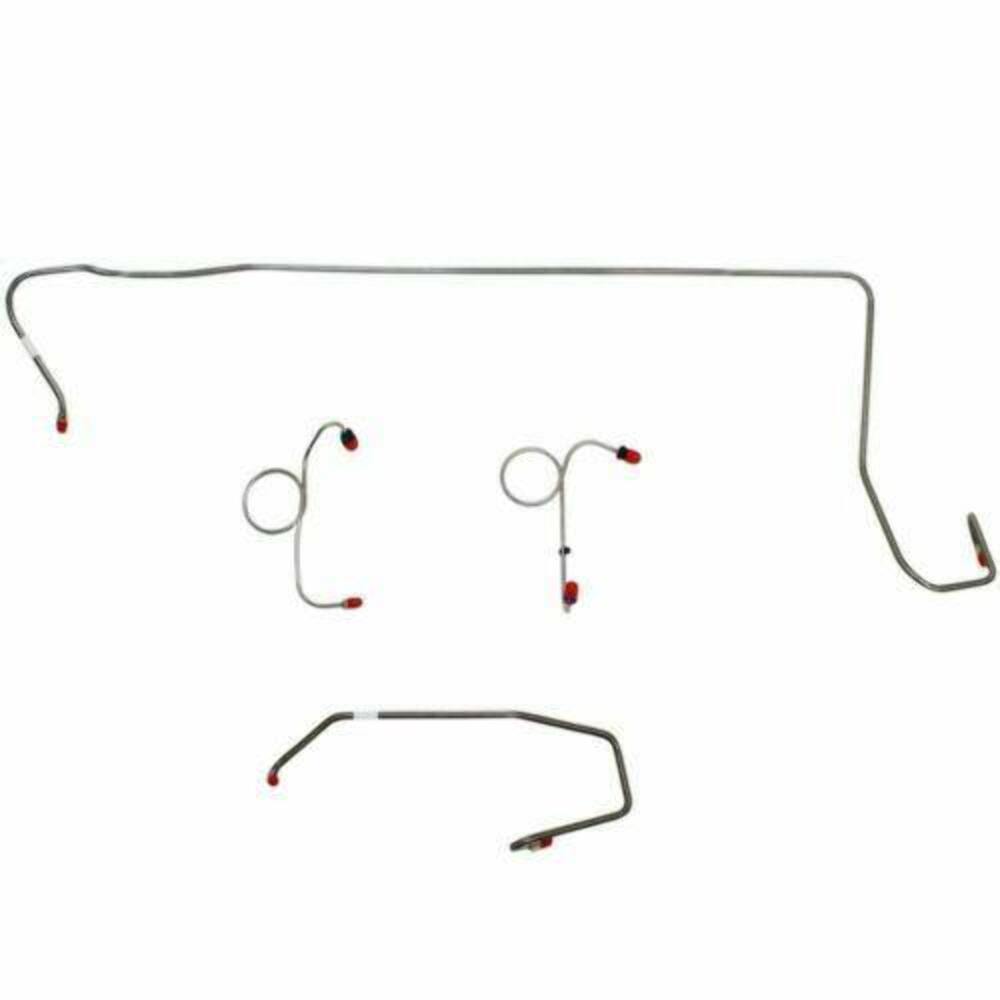 t 1974 Dodge Challenger Front Brake Line Kit Manual Disc Brakes - EKT7402SS Fine Lines