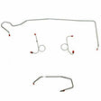 t 1974 Dodge Challenger Front Brake Line Kit Manual Disc Brakes - EKT7404SS Fine Lines