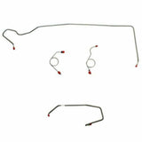 t 1974 Dodge Challenger Front Brake Line Kit Power Disc Brakes - EKT7405SS Fine Lines