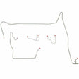 Front Brake Line Kit for 1974 Dodge Charger disc brakes stainless steel