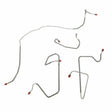 Front Brake Line Kit for 1980-1981 Ford F-150 2WD disc brakes stainless steel