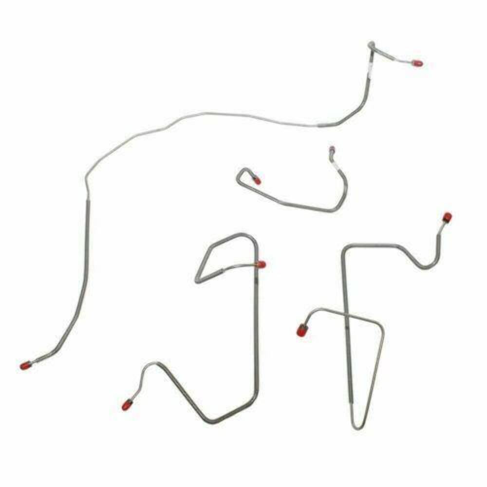 Front Brake Line Kit for 1980-1981 Ford F-150 2WD disc brakes stainless steel