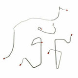Front Brake Line Kit for 1980-1981 Ford F-150 2WD disc brakes stainless steel