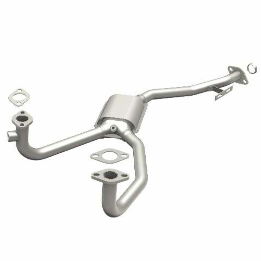 MagnaFlow direct-fit catalytic converter for 1980-1987 Subaru 1.75 inch inlet/outlet stainless steel CARB compliant 23868