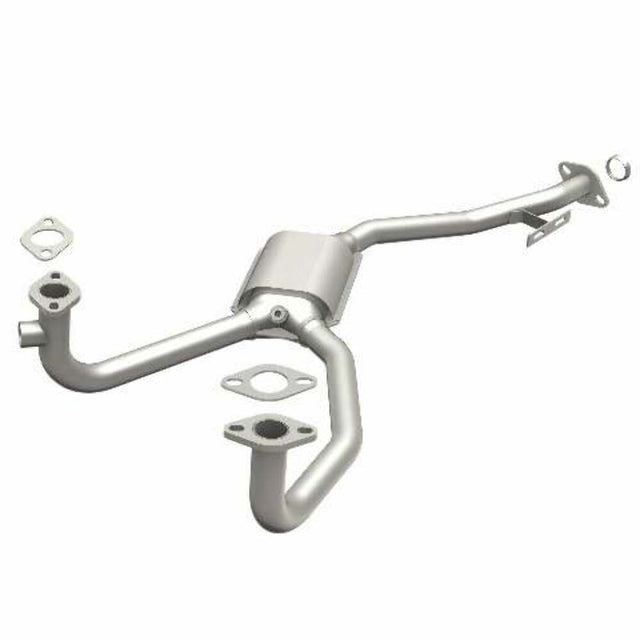 MagnaFlow direct-fit catalytic converter for 1980-1987 Subaru 1.75 inch inlet/outlet stainless steel CARB compliant 23868