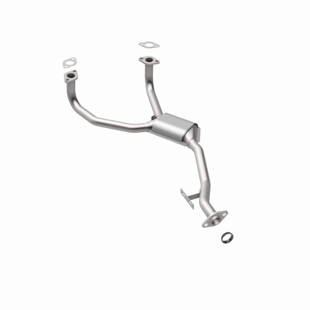 MagnaFlow direct-fit catalytic converter for 1980-1987 Subaru 1.75 inch inlet/outlet stainless steel CARB compliant 23868