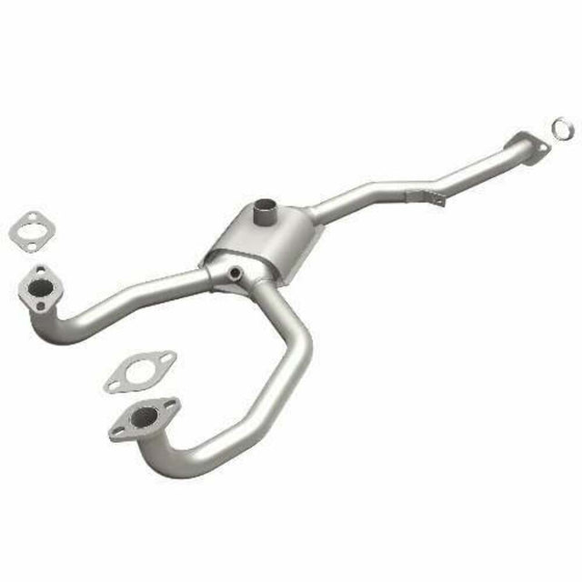 MagnaFlow direct-fit catalytic converter for 1983-1987 Subaru 1.75 inch inlet/outlet stainless steel Federal EPA compliant OBDII 23869